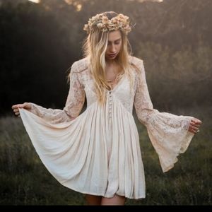 Free People boho lace dress